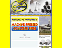 Tablet Screenshot of parconcrete.com